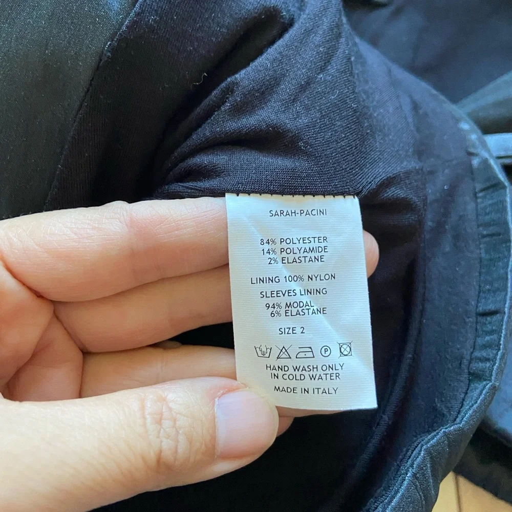Sarah Pacini Black Satin - Picture 4 of 6